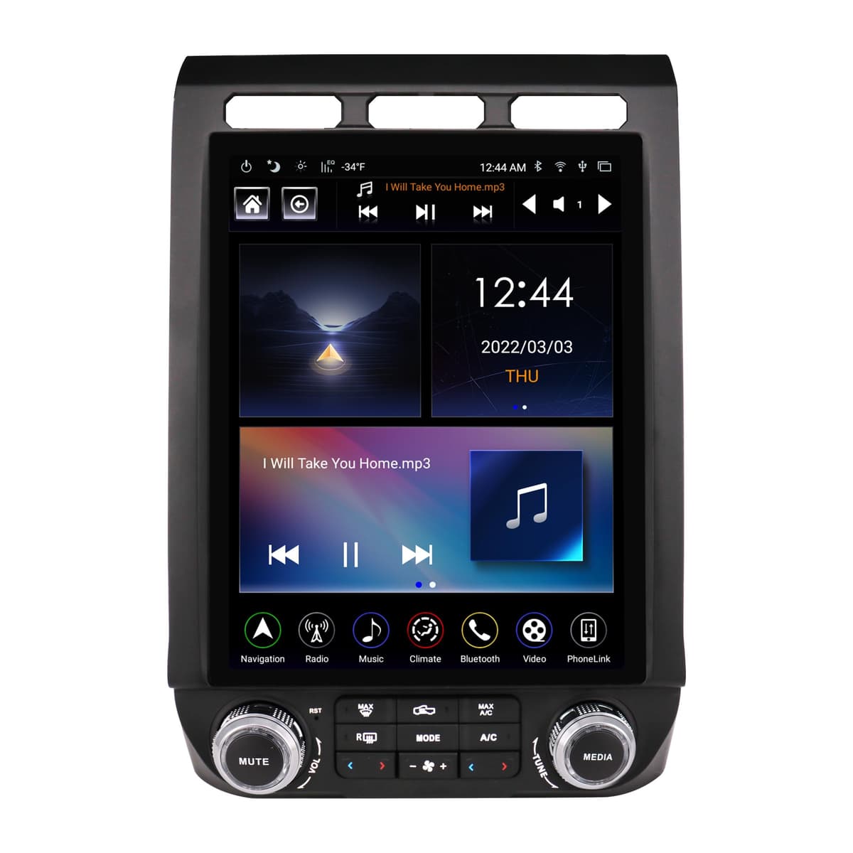Showasaki LINKSWELL GEN 5 Radio 12.1" para Ford F-150 (2015-2020) y Super Duty (2017-2022) con CarPlay inalámbrico