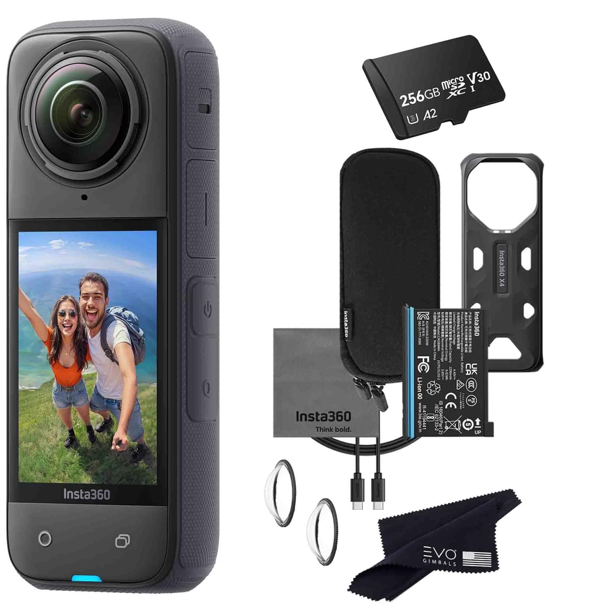 Insta360 X4 8K 360 Waterproof - Cámara 360 con pantalla táctil y streaming (256GB) X4-ALT1