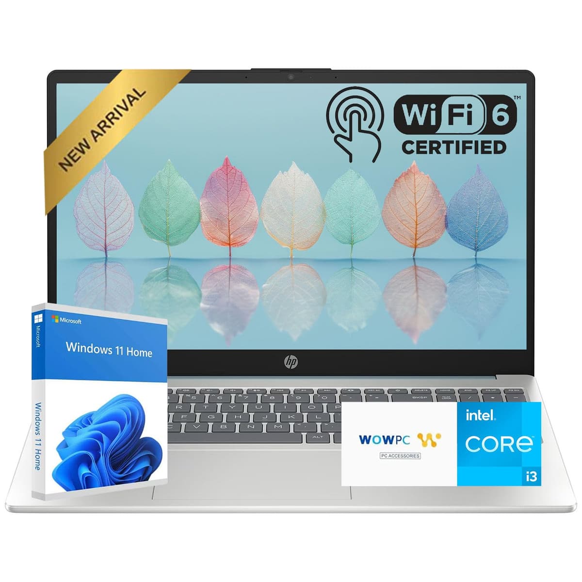 HP Pavilion con pantalla táctil para negocios y estudiantes | Última generación Intel Core i3 de 13.ª | Wi-Fi 6 y cámara HD | Hasta 9.75 h de batería | 32 GB RAM | 1 TB SSD PCIe | WOWPC USB