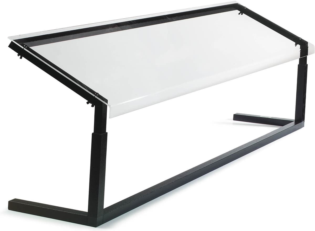 Carlisle Buffet Bar Adjustable Sneeze Guard for Catering, Buffets, Restaurants, 73.25 Inches, Black 927203