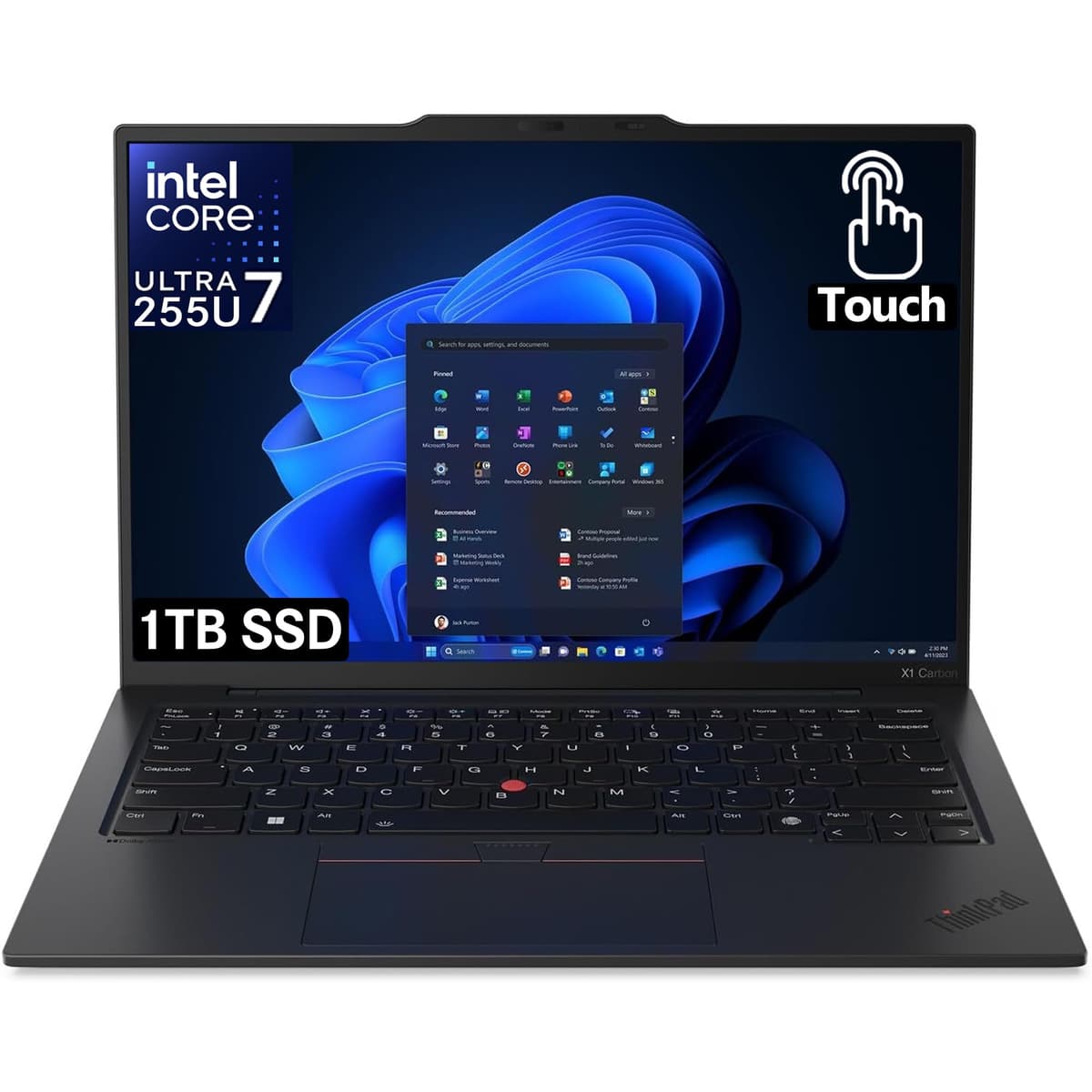 Lenovo ThinkPad X1 Carbon Gen 13 Pantalla táctil 14" Copilot+ PC Ultrabook - Intel Core Ultra 7 265U - 32 GB - 1 TB SSD - Teclado en inglés - Pintura negra - Chip Intel - 1920 x 1200 - Windows 11 Pro 21NY