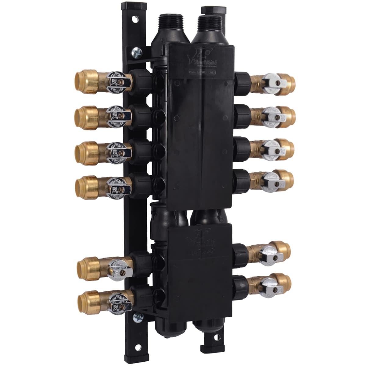 SharkBite Manifold Home Run 24 puertos, 3/4" MNPT x 1/2" salidas (PM024UP)