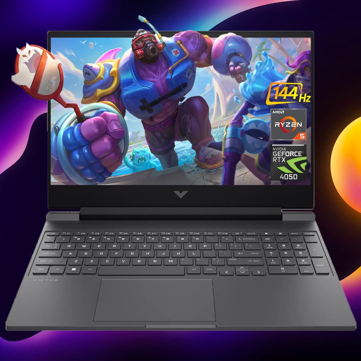 HP Victus 15.6" Gaming, AMD Ryzen 5 8645HS, RTX 4050 6GB, 16GB DDR5, 1TB SSD, 144Hz, Windows 11 Home TPN-Q279
