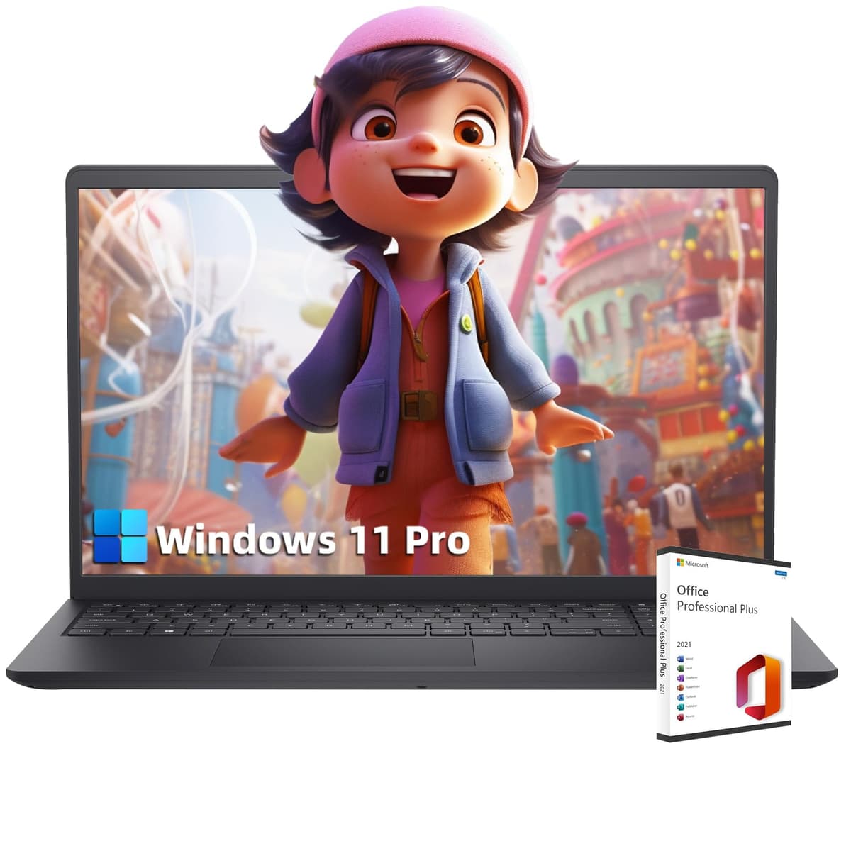 Dell Inspiron 15 Business Laptop - 15.6" FHD - Intel i5-1235U - 64GB RAM - 1TB SSD - Windows 11 Pro - Office Lifetime