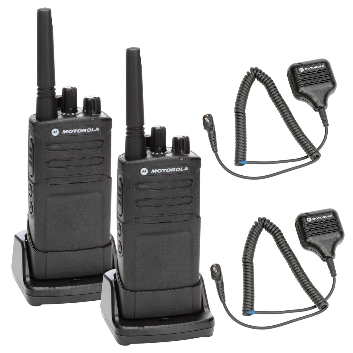 Motorola RMU2080 Radio comercial resistente de dos vías para uso en el lugar (RMU2080) + HKLN4606 Micrófono de altavoz remoto (paquete de 2) RMU2080_EDI_7