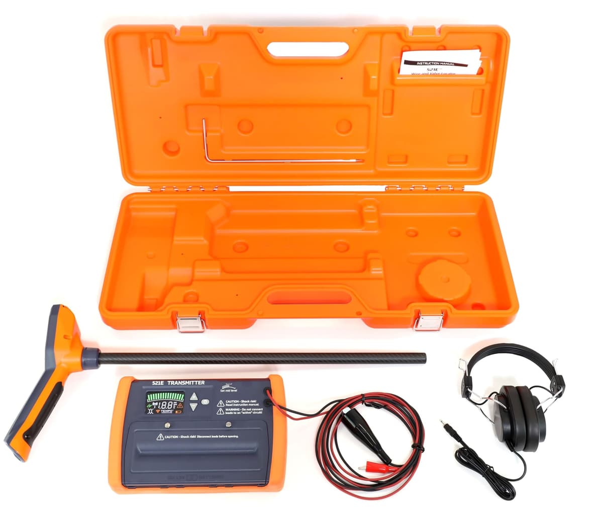 TEMPO Communications 521E Localizador de Cable y Válvula de Aspersor, Localizador de Cables Subterráneos de Riego, Localizador de Cables Enterrados (Modelo 2025)