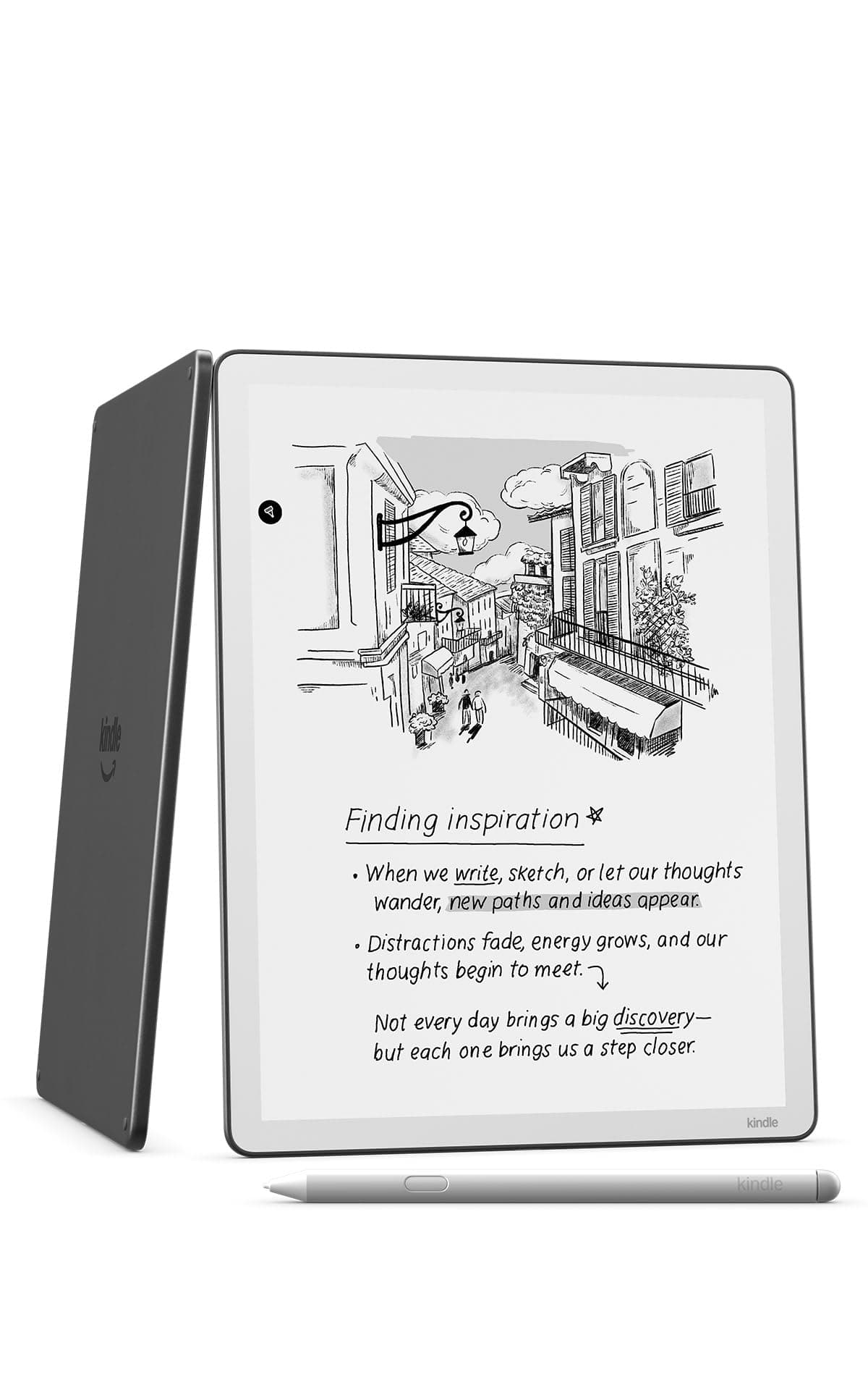 Amazon Kindle Scribe 32 GB (último modelo) - pantalla de 11" tipo papel con luz frontal - más delgado, más liviano, más rápido - escribe en cuadernos, documentos y libros. Incluye lápiz Premium - Grafito 53-100780