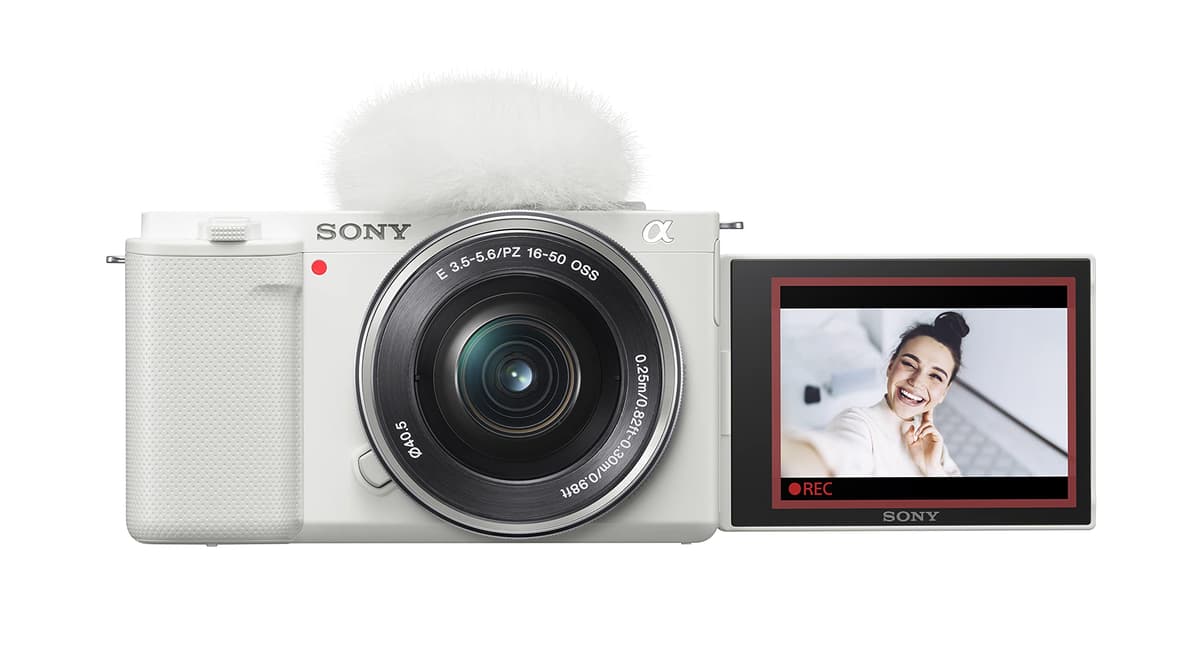 Sony - Alpha ZV-E10 Cámara sin espejo para vlogs - Solo cuerpo - Blanco (Reacondicionado) ILCZV-E10L/W-cr