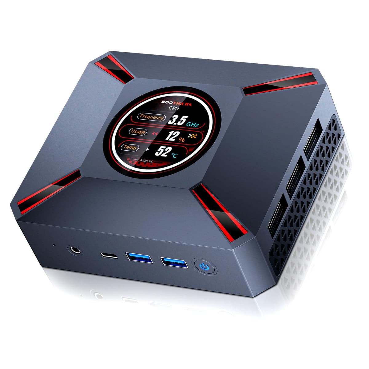 KOOTIGERS M9 Mini PC | Intel i9-12900HK, 32GB, 2TB NVMe, Pantalla LCD 2.1" KT-M9