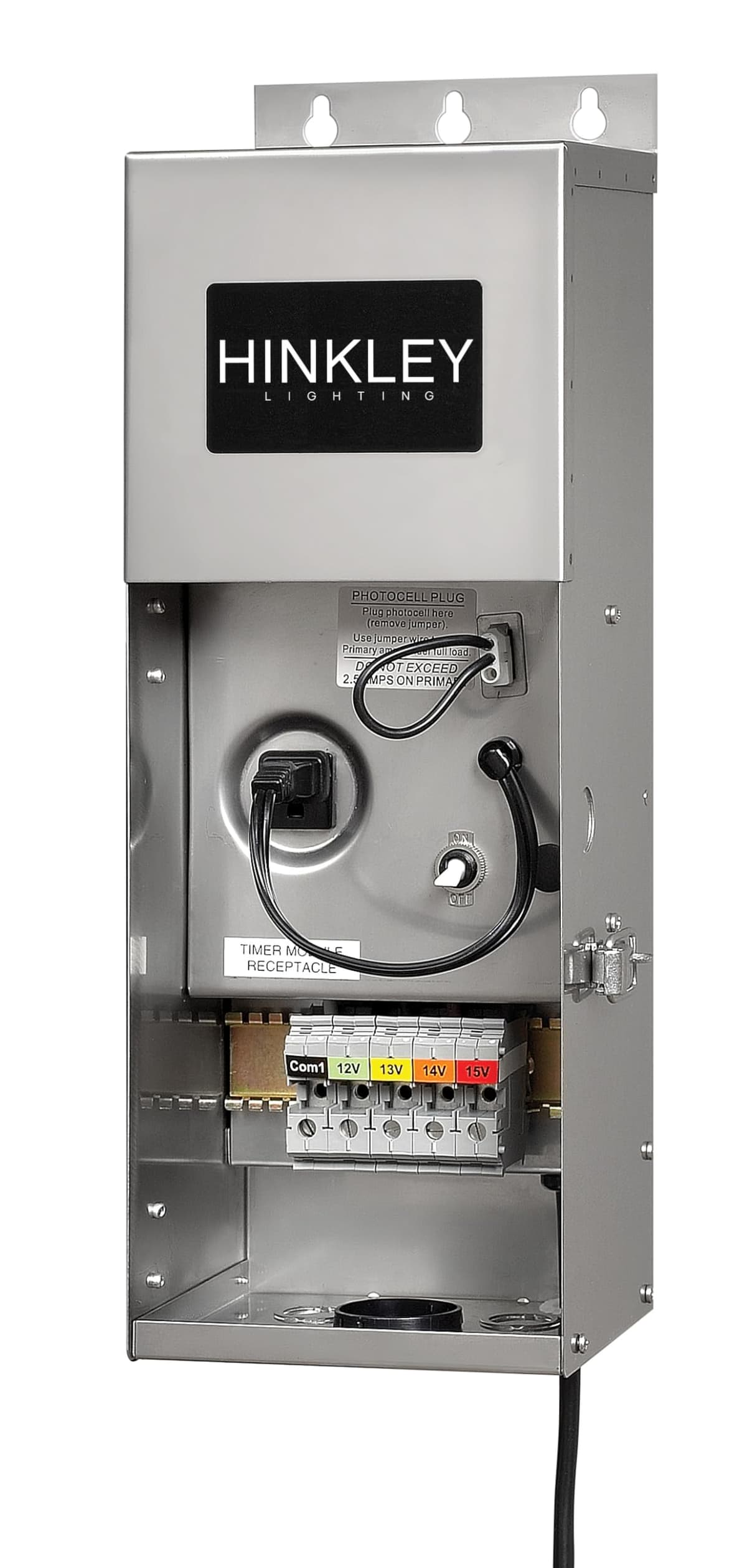 Transformador Hinkley 300 W - Serie Pro - Bajo Voltaje y Paisajismo, Acero Inoxidable 0300SS