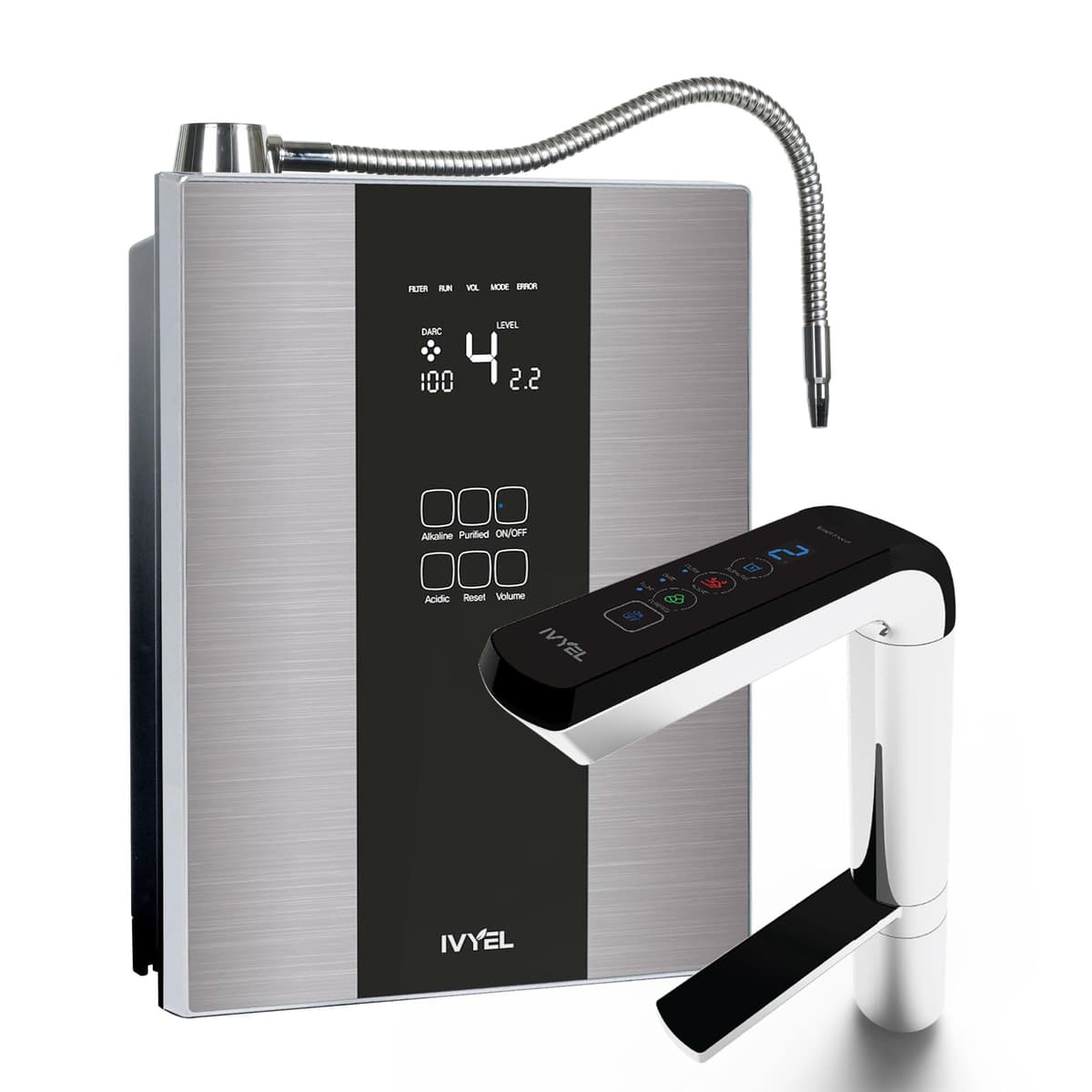 IVYEL PL-MAX Máquina de Agua Alcalina, Ionizador Grifo, pH 3.5-10.0, Autolimpieza DARC