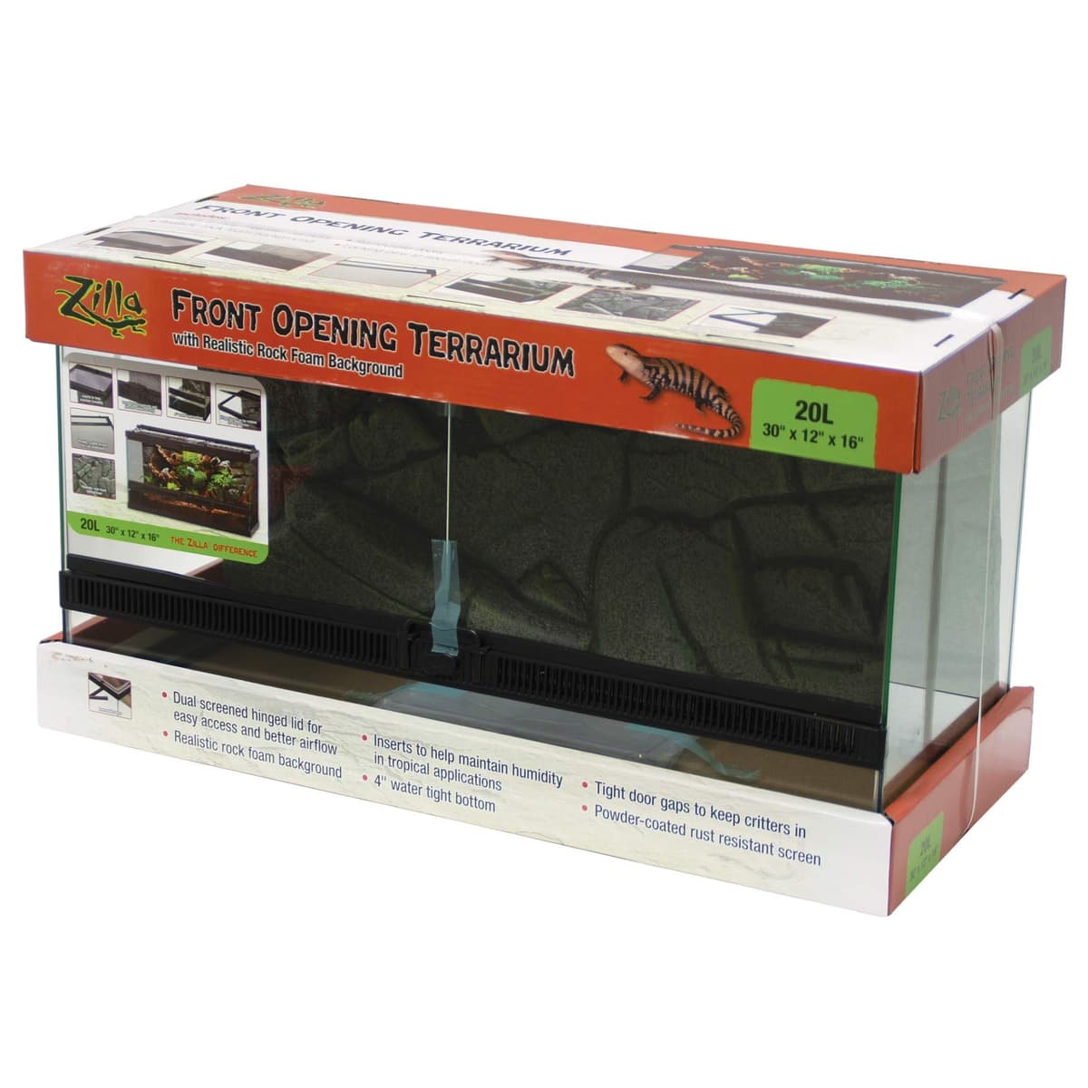 Terrario Zilla con Apertura Frontal - 30" x 12" x 16" 100128064