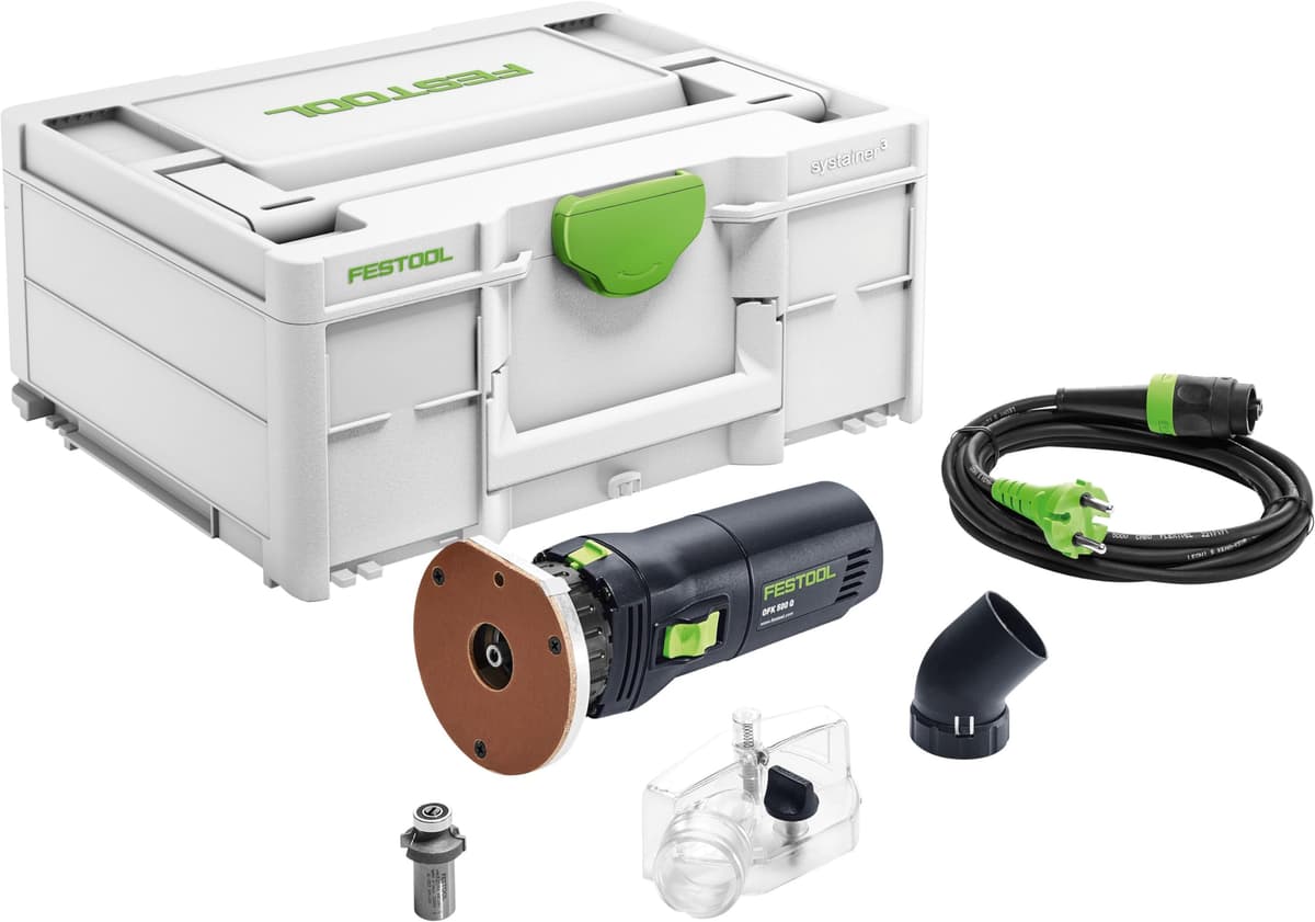 Fresadora de Borde Festool OFK 500 Q-Plus R3, Router, Metal, Base Fija 574355