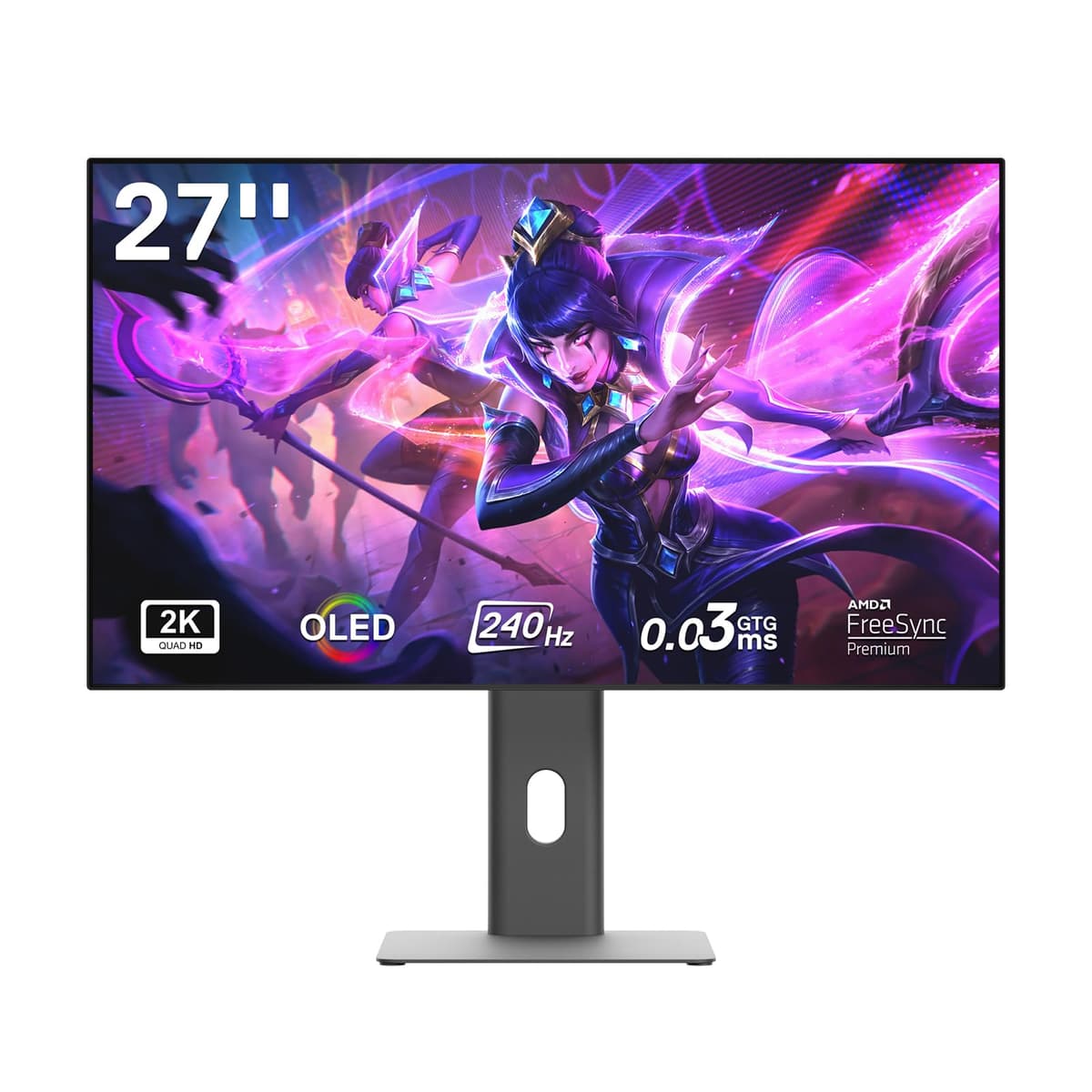Redragon 27" OLED QHD 2560x1440 240Hz 0.03ms GTG HDR10 98.5% DCI-P3 con Type-C PD65W GMQ2753SEL