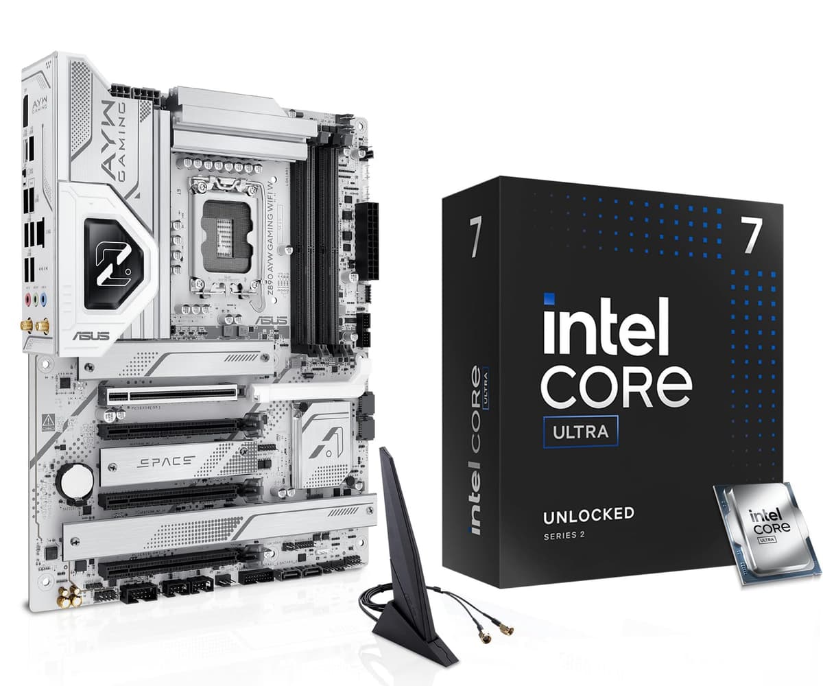 MICRO CENTER Combo CPU y Placa Madre - Ultra7 265K 20 núcleos desbloqueados para gaming con procesador y placa madre Asus Z890 AYW Gaming WiFi W LGA 1851 ATX 265KZ890AYWWFW