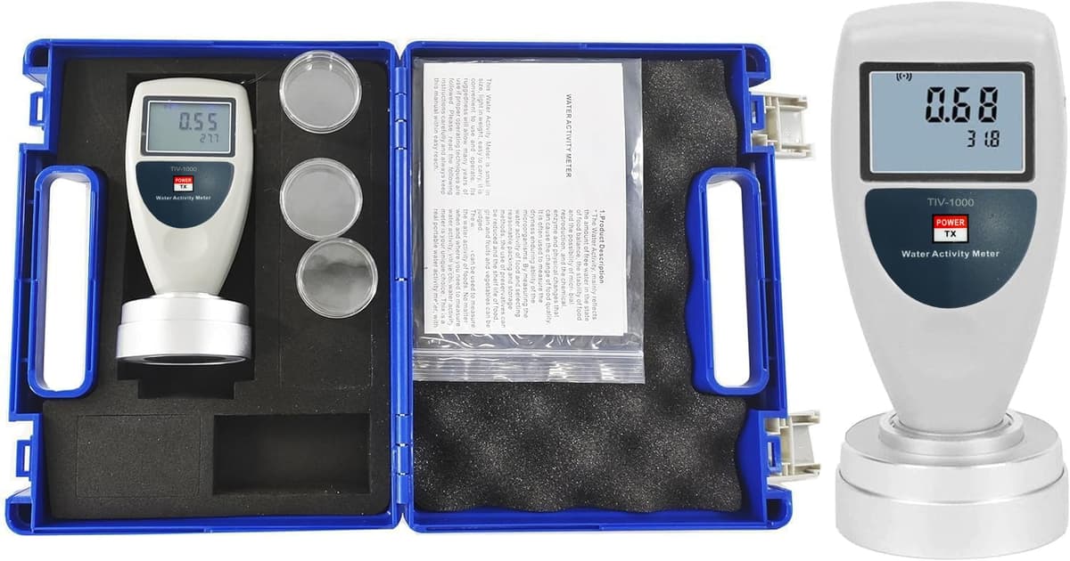 HFBTE Medidor Portátil de Actividad de Agua (aw) con Sensor de Acero Inoxidable para Alimentos