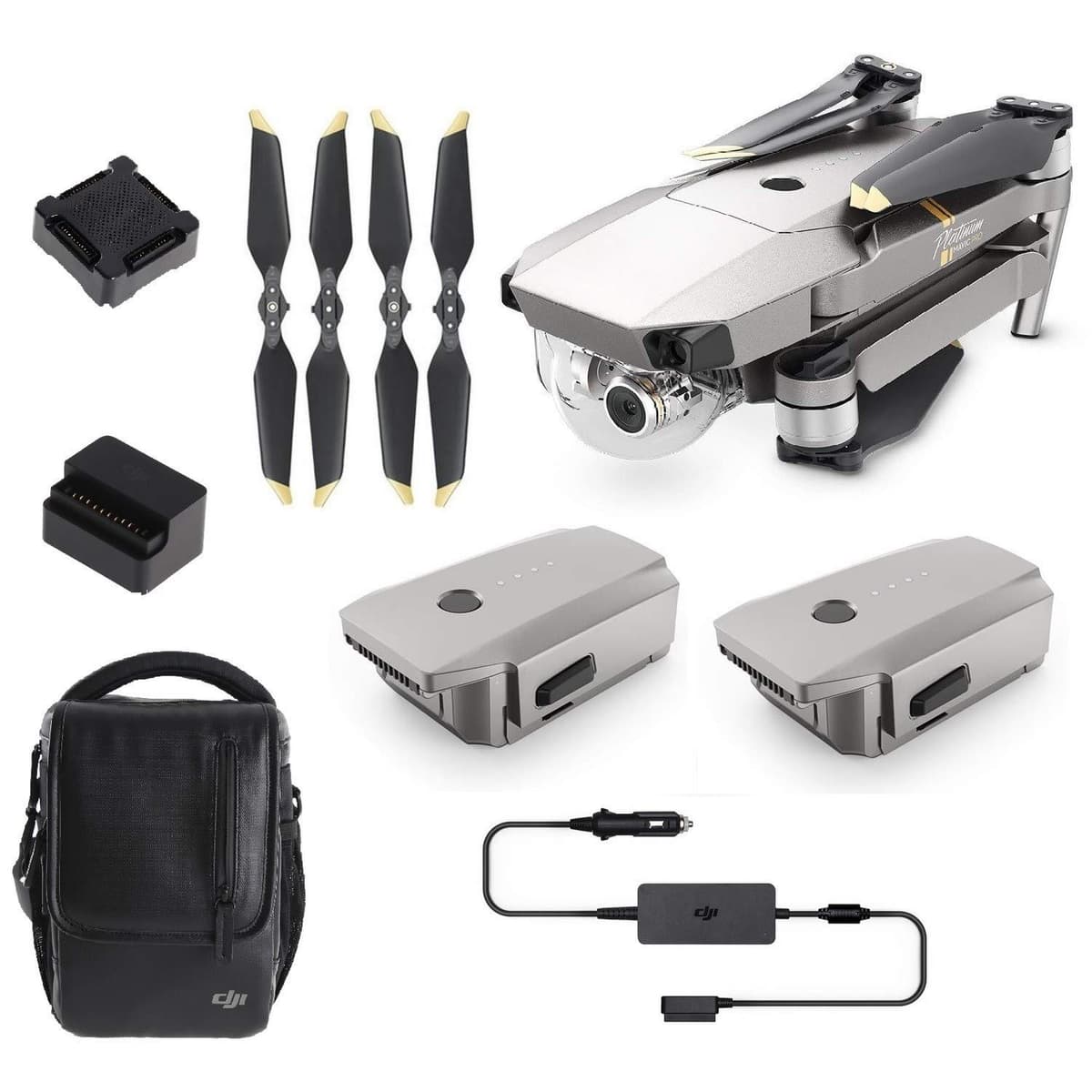DJI Mavic Pro Platinum - Drone portátil 4K, mayor autonomía y vuelo silencioso 2Z50229
