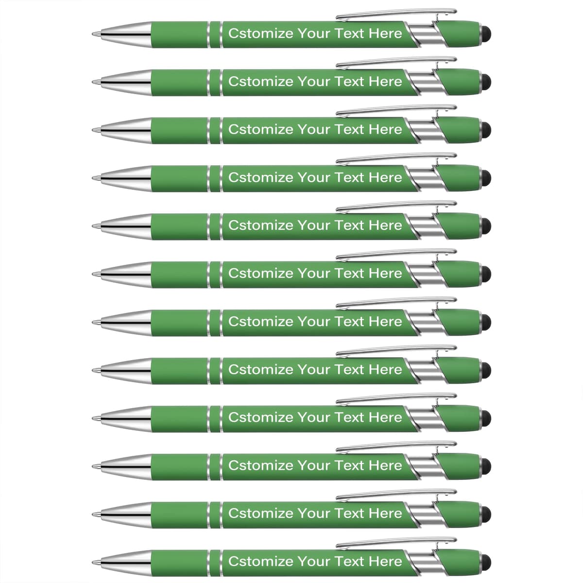 Kingluu 300 bolígrafos personalizados con stylus, tinta negra, ideal para eventos y regalos YZBDZ001