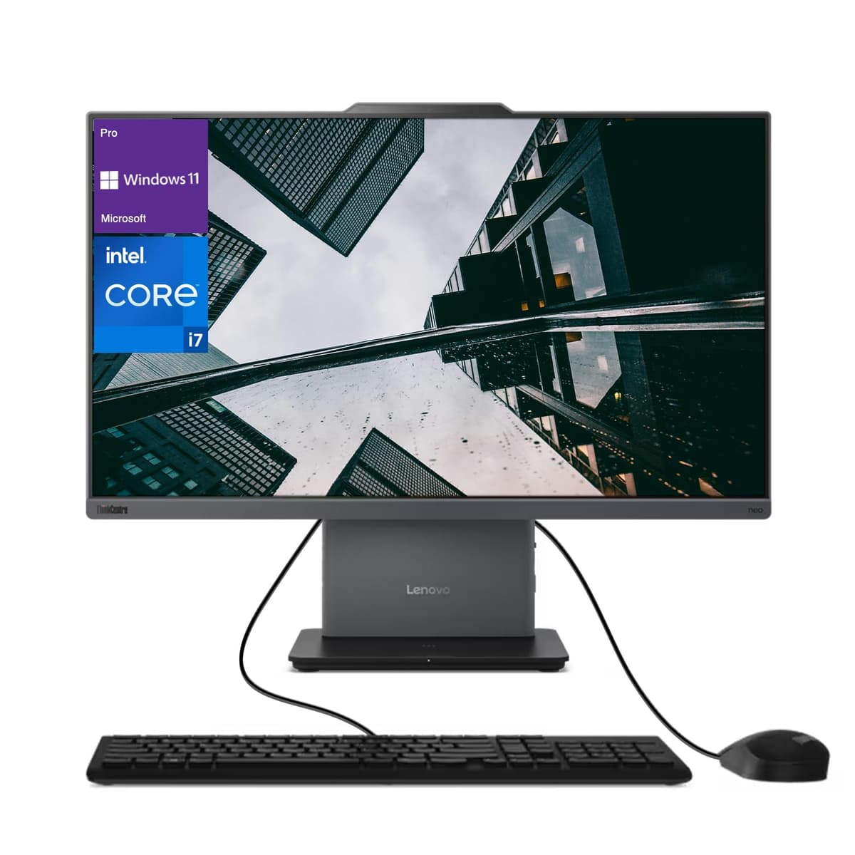 Lenovo ThinkCentre Neo 50a All-in-One 23.8" FHD, Intel Core i7-13620H, 32GB DDR5, 1TB SSD, Wi-Fi 6, Windows 11 Pro 10R8