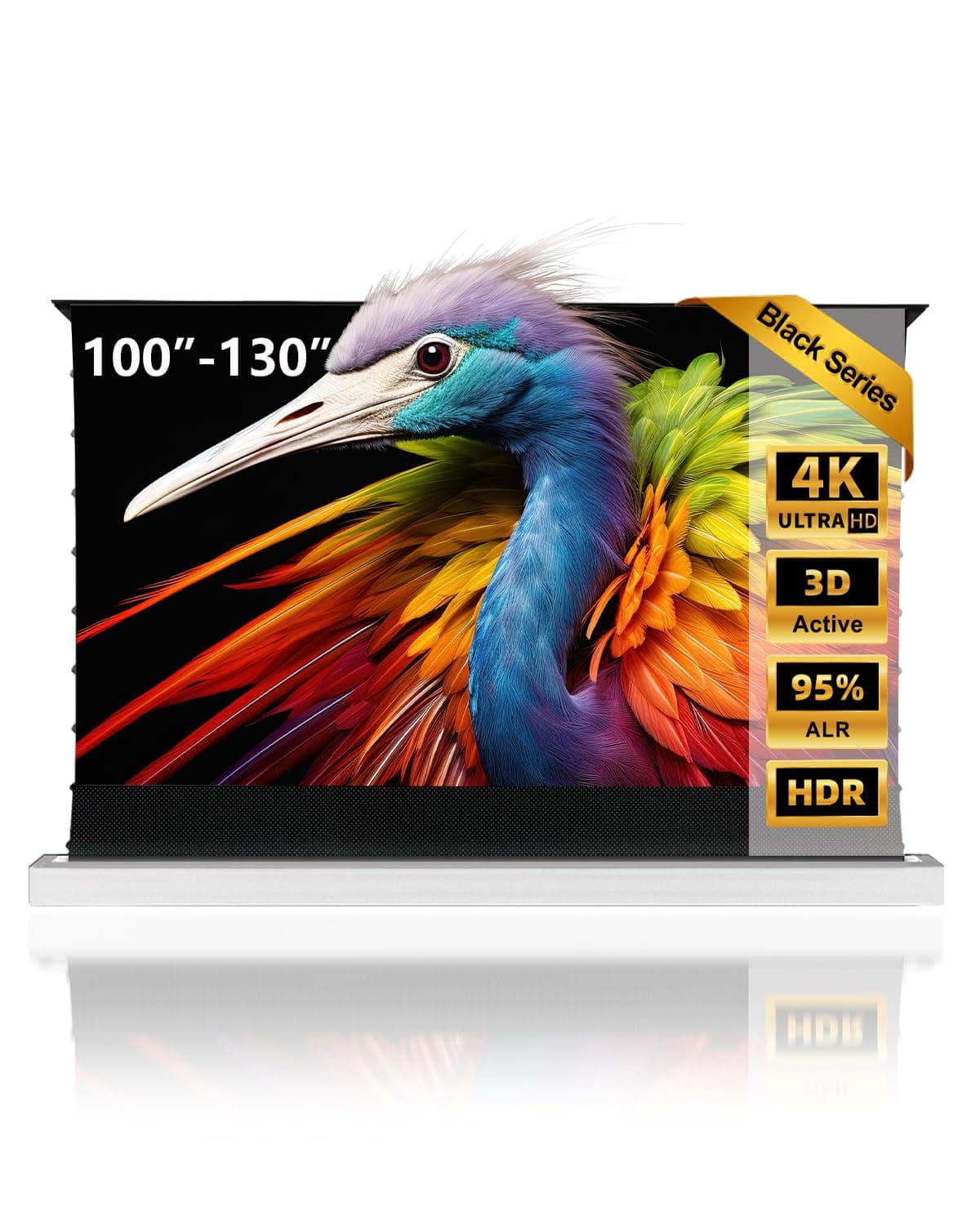 NothPJ NothingProjector ALR 130" - Pantalla motorized floor rising 4K con rechazo de luz ambiental y control remoto