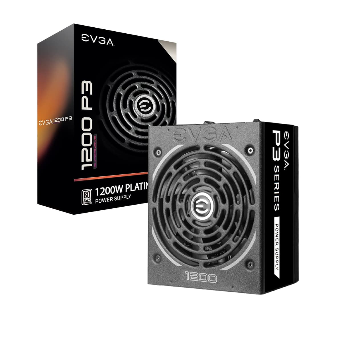 EVGA Supernova 1200 P3, 80 Plus Platinum 1200W, totalmente modular, modo ecológico con ventilador FDB, incluye probador de encendido gratuito, tamaño compacto de 180 mm, fuente de poder 220-P3-1200-X1