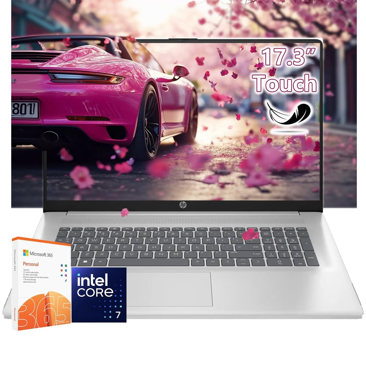 HP Notebook 17" con pantalla táctil i7-150U (32GB | 1TB) Teclado Retroiluminado Windows 11 + Office 365 1 Año HP 17inch Touchscreen Laptop