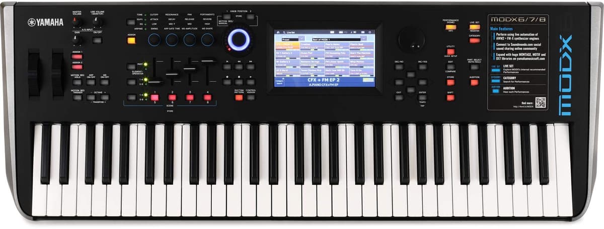 Yamaha MODX6 Sintetizador workstation 61 teclas, negro