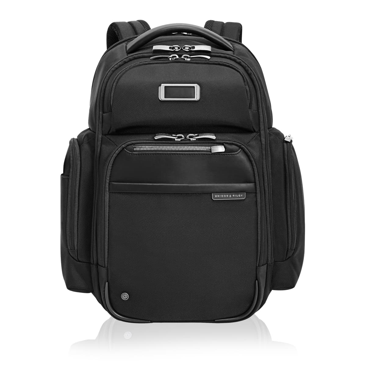 Briggs & Riley Mochila Grande de Carga para Mujer y Hombre - Mochila para Laptop, para Trabajo y Viaje, Espaciosa y Durable, Tirantes Acolchados, Compatible con Laptop de hasta 17" - Colección @work, Negro KK536-4