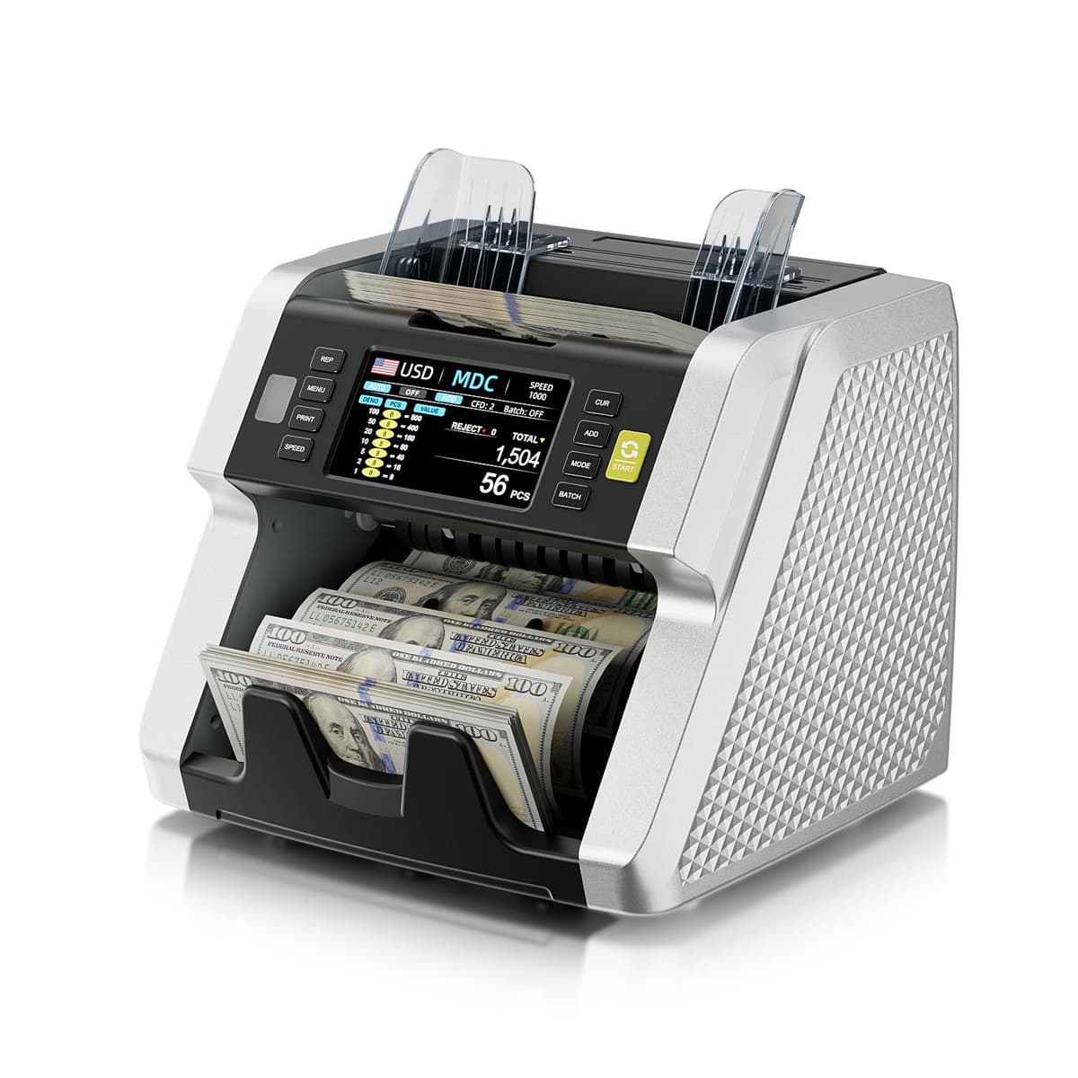 LOLARAN AL-923 Contadora de Billetes Multidenominación con Detección Avanzada y Touchscreen