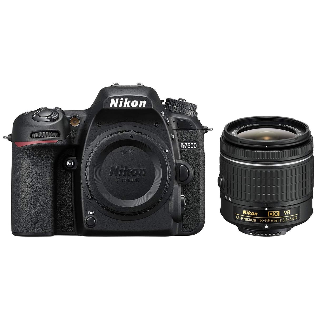 Nikon D7500 DSLR renovada 20.9MP DX con lente AF-P 18-55mm VR (cuerpo + lente) CRTE5NKD7500RB