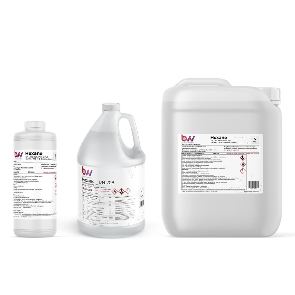BEST VALUE VACS BVV Hexane 99% Lab Grade - 15 Gallon HEXANE-15G