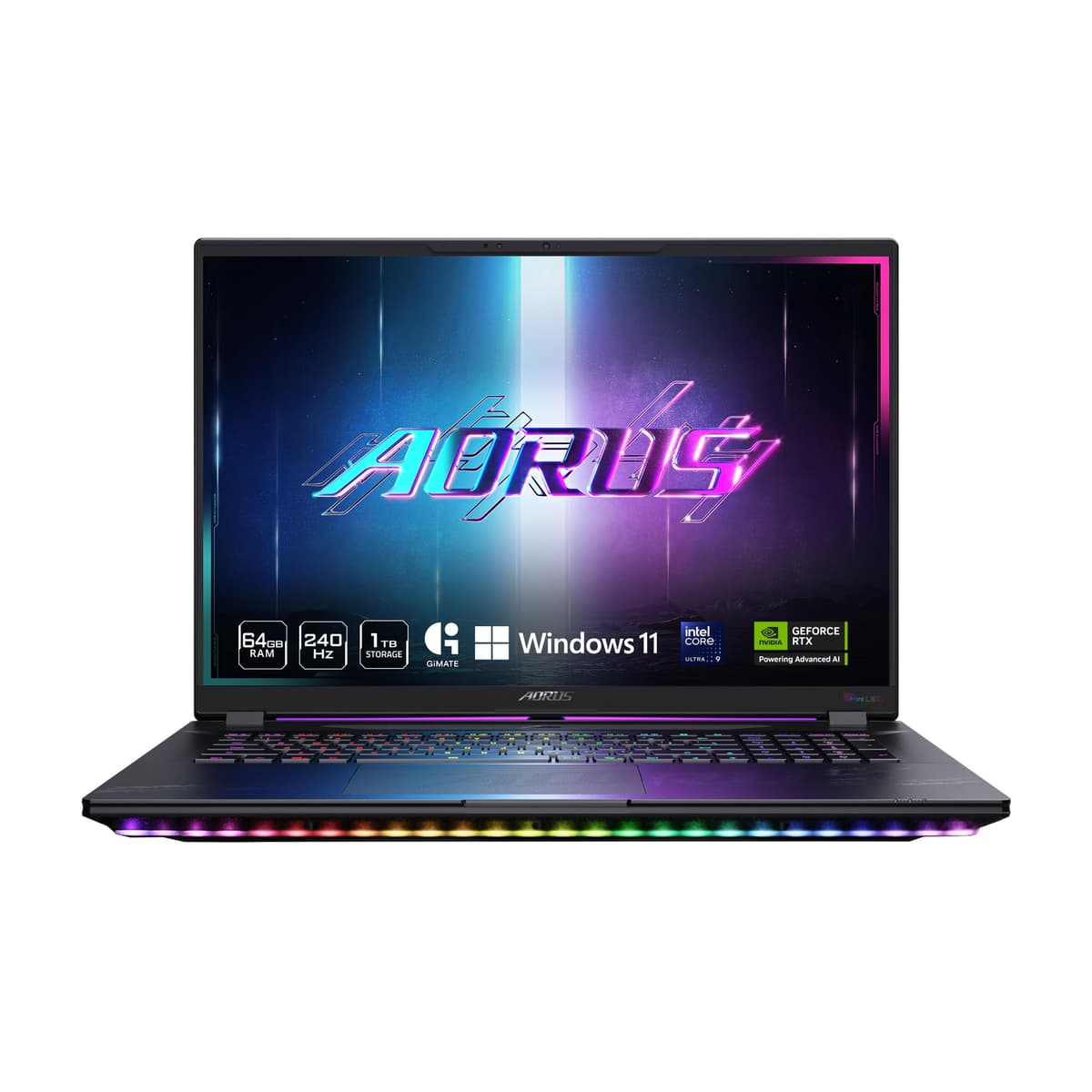 GIGABYTE AORUS MASTER 18 - Laptop Gaming 18" Mini-LED 240Hz, Intel Core Ultra 9, RTX 5080, 32GB DDR5, 2TB SSD AORUS MASTER 18 BYHC5USD65SH