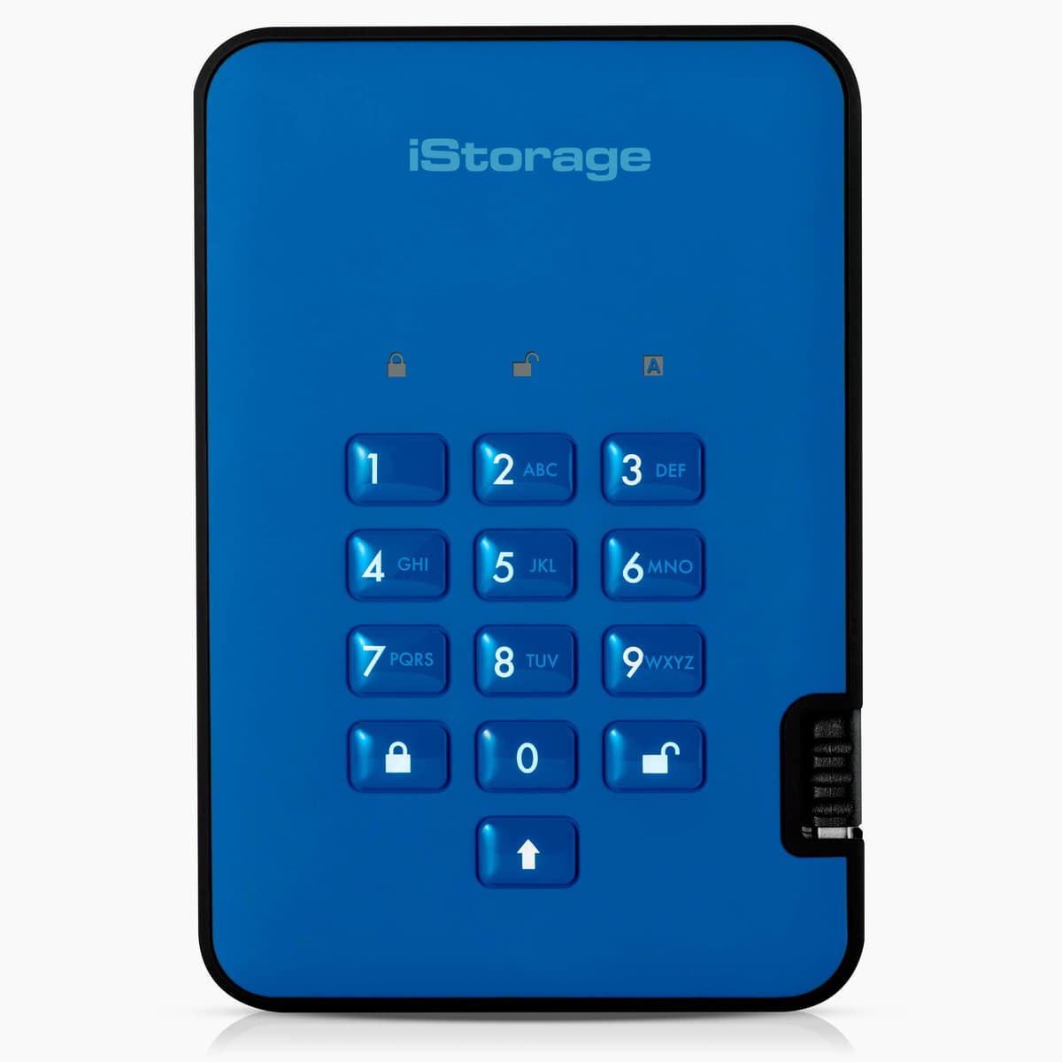 iStorage diskAshur2 SSD 4TB Blue - Unidad SSD portátil segura IS-DA2-256-SSD-4000-BE