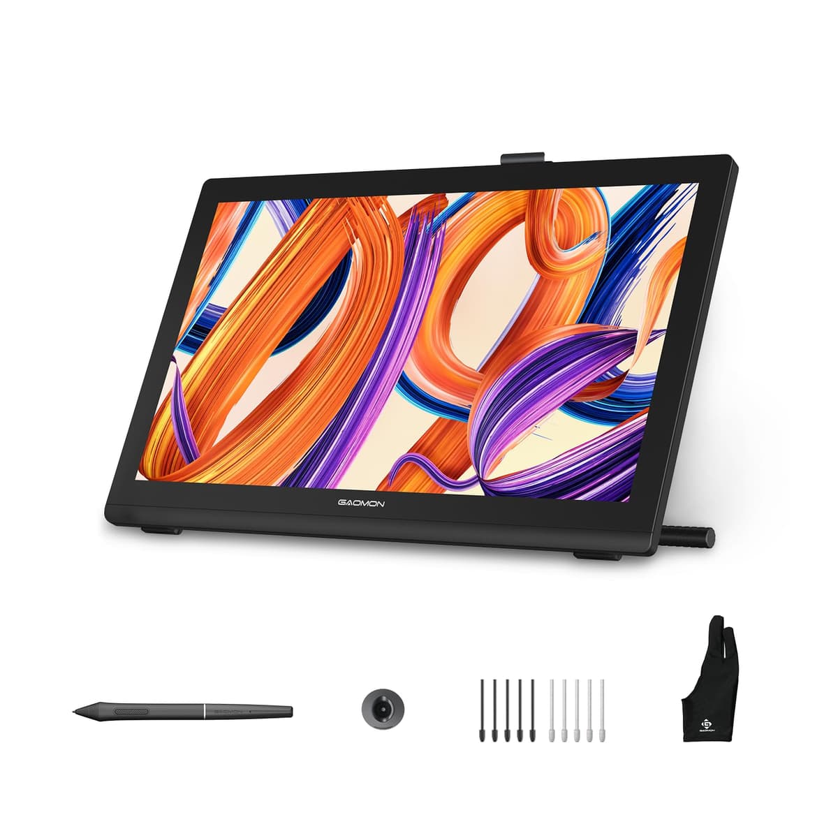 GAOMON Pro 19 Tableta de Dibujo con Pantalla, Monitor Gráfico 18.4" 4K UHD, Lápiz Sin Batería 16K de Presión, 99% sRGB ΔE<1.5 Precisión de Color, Laminado Completo Antirreflejo, para Arte Digital, Animación, Diseño PD1900