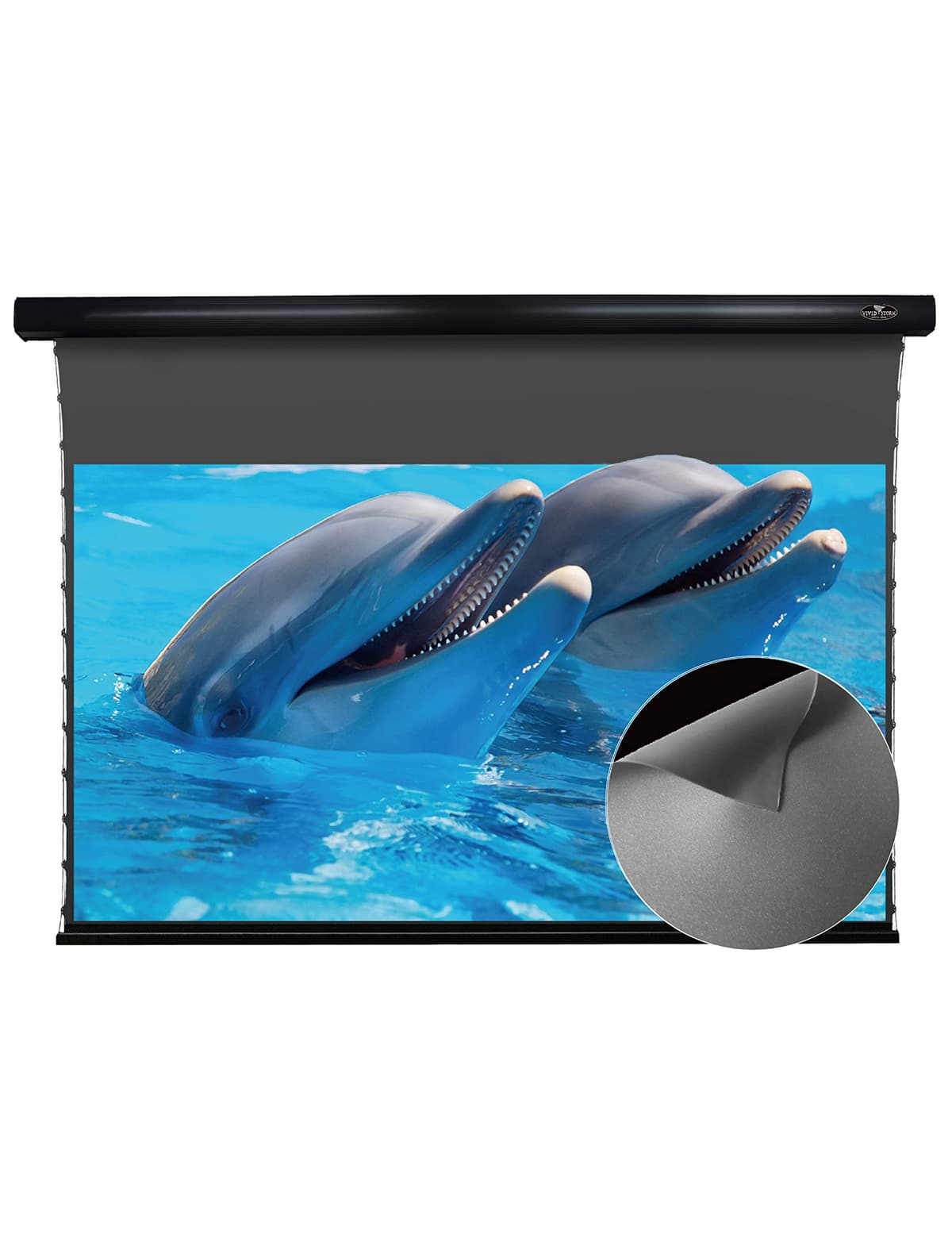 Vivid Storm Pantalla motorizada ALR Obsidian 84" 16:9 para proyectores estándar VBMSLALR84H