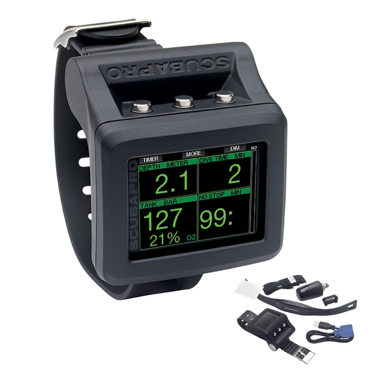 Scubapro G2 Computadora de Buceo con Transmisor y Monitor de Ritmo Cardíaco 05.080.100