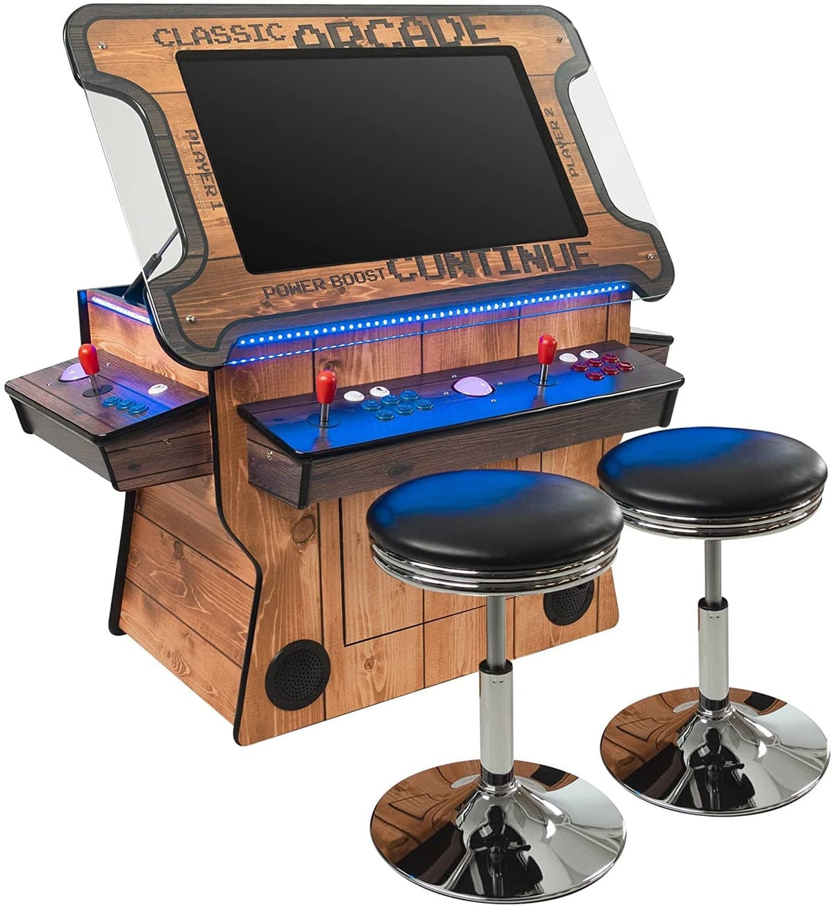 Creative Outdoor Distributor Arcade Cocktail Full Size Comercial - 3500 Juegos, Pantalla 32" Madera 3 side