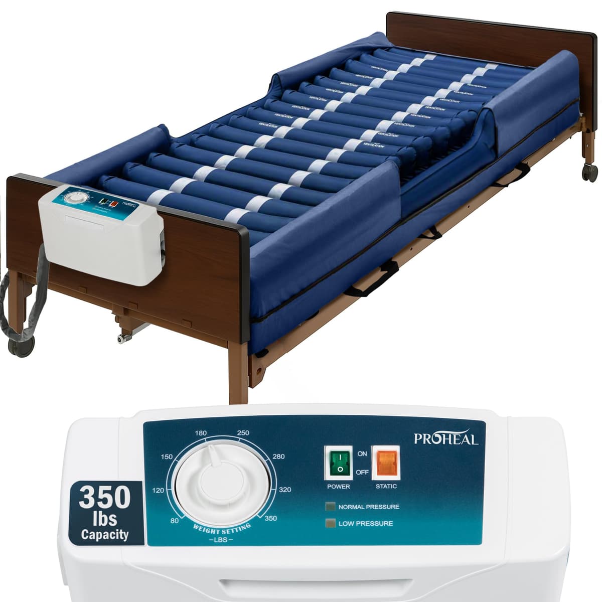 ProHeal Colchón Alternante Low Air Loss con Bomba Silenciosa (36 x 80) PH-83600-84