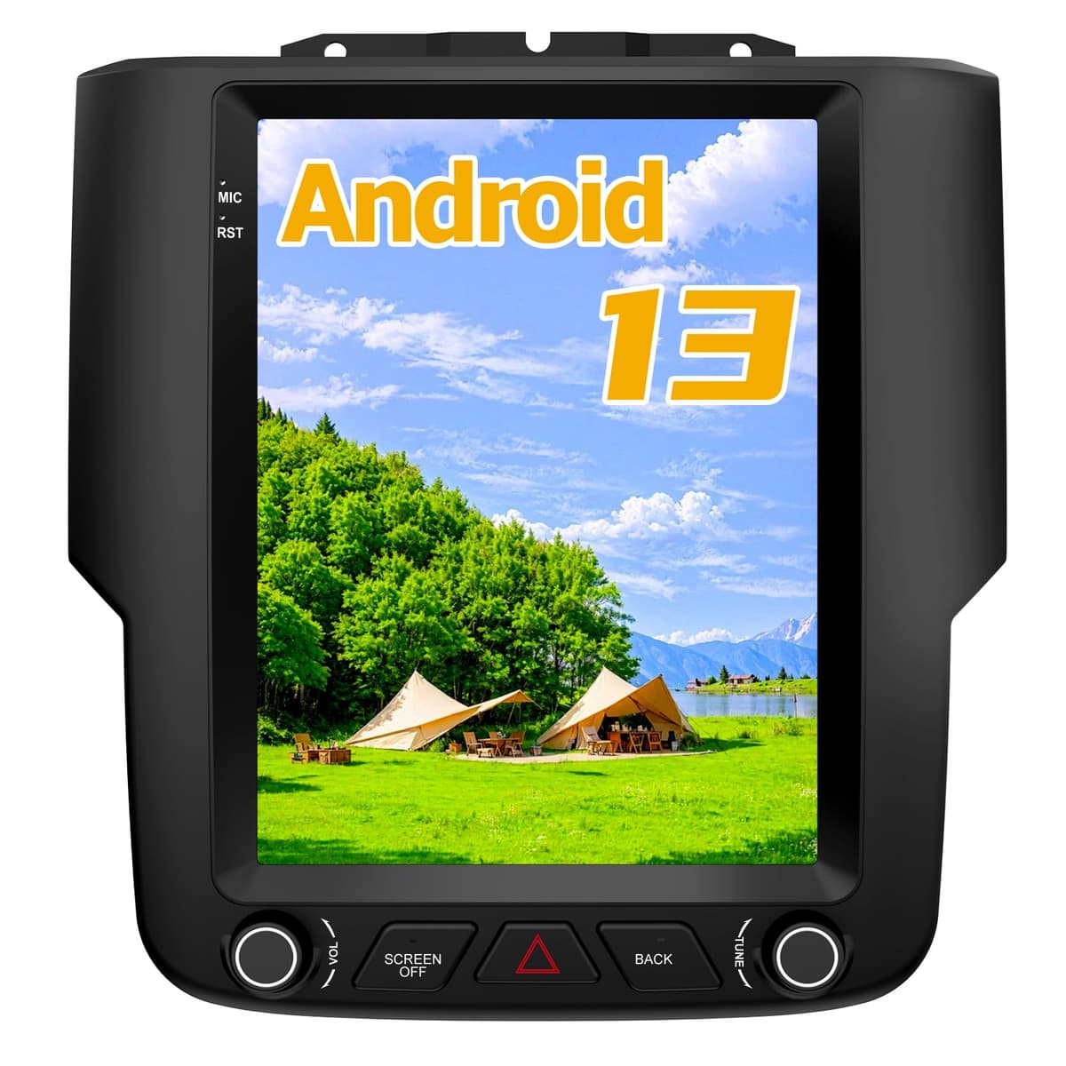 Junsun Radio Estéreo para Auto de 9.7 Pulgadas para Dodge Ram 1500 2500 3500 2013-2018 2G RAM 32G ROM con CarPlay Android Auto Bluetooth WiFi