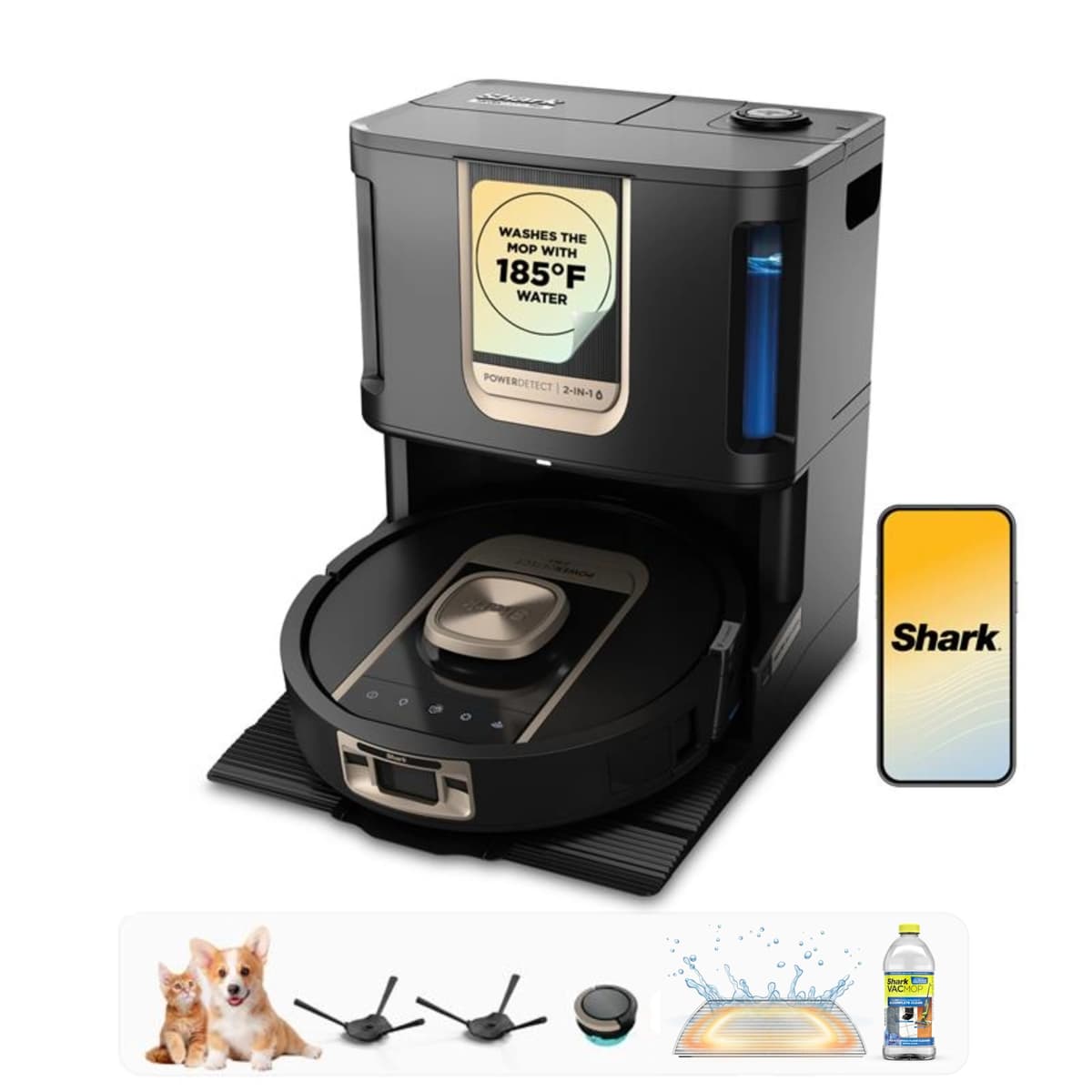 Shark PowerDetect ThermaCharged NeverTouch Pro Robot Vacuum & Mop RV2920XE