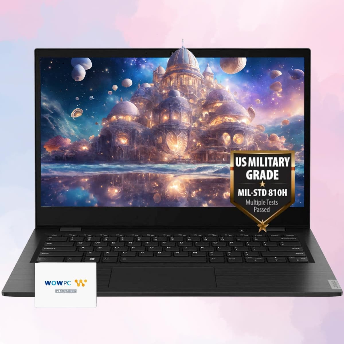 Laptop empresarial Lenovo | Pantalla 14" FHD (1920 x 1080) | 4GB RAM | 576GB almacenamiento | Procesador AMD de doble núcleo | Durabilidad grado militar | Cámara web | HDMI | USB-C | Windows 10 Pro | con paquete WOWPC Business Laptop