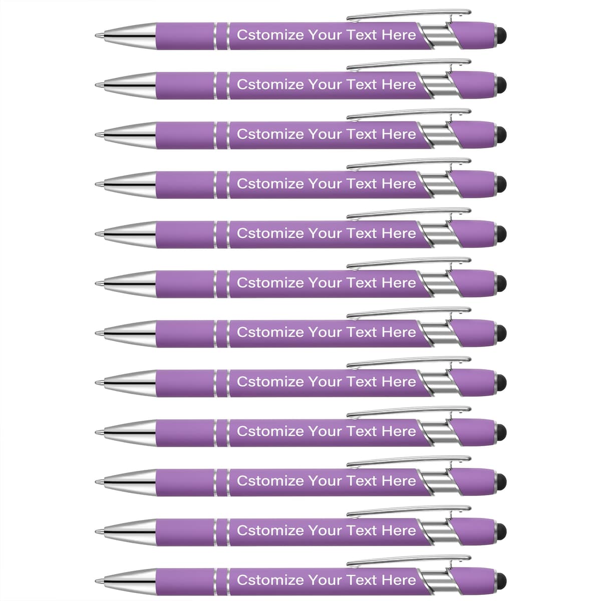 Kingluu 400 bolígrafos personalizados con stylus, tinta negra, ideal para eventos y regalos YZBDZ001