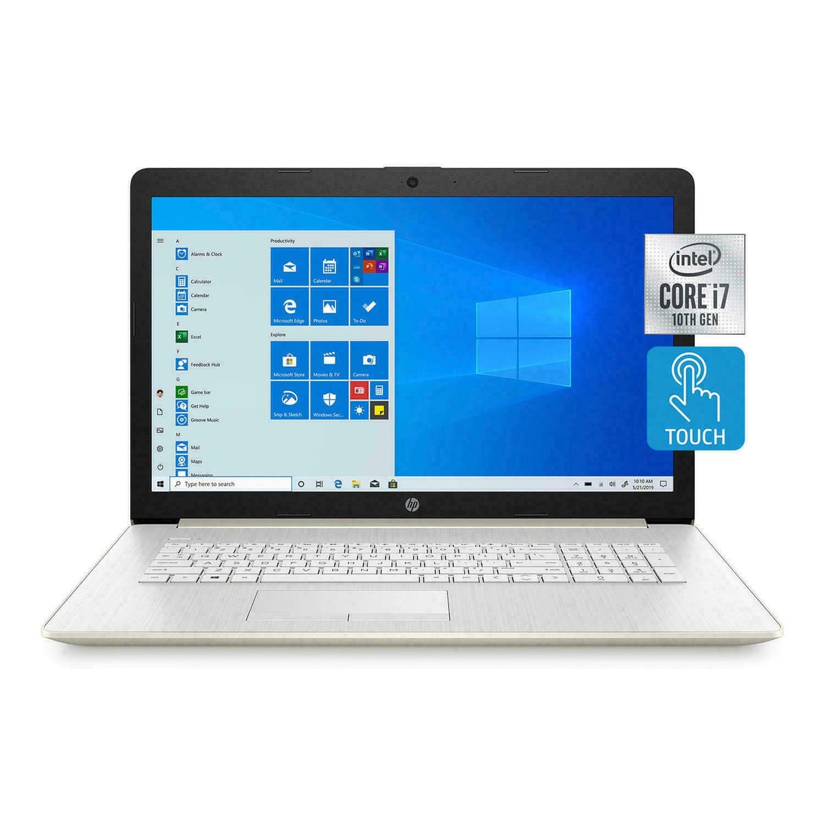 HP 17.3" HD+ Touch Laptop i7-1065G7 8GB 512GB SSD DVD Windows 10 16U74UA