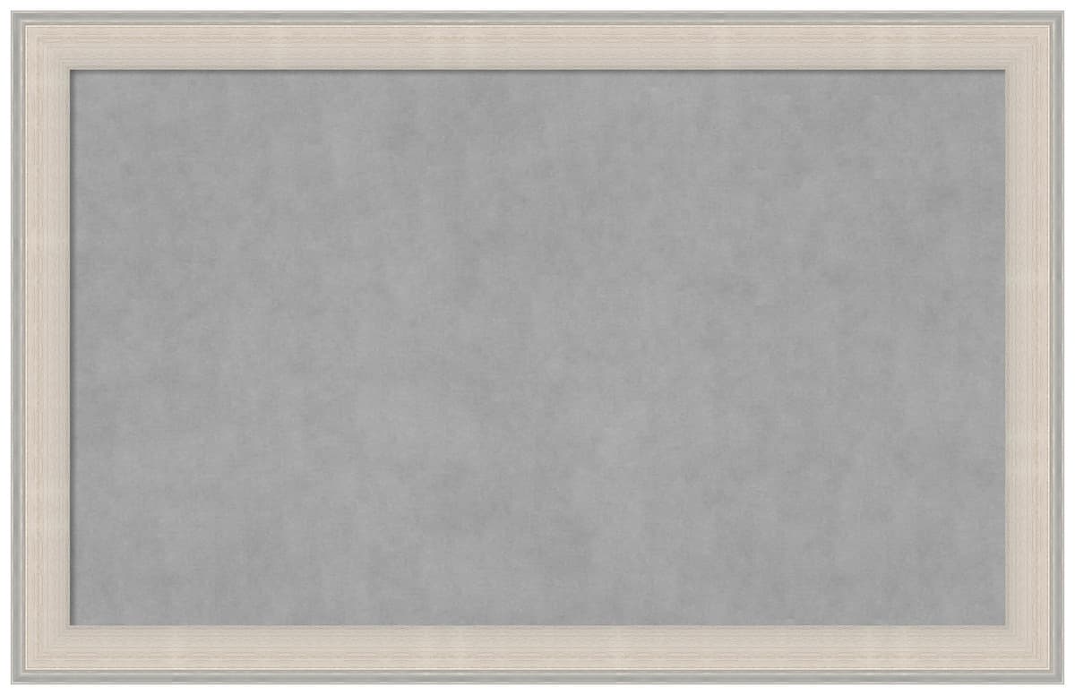 Amanti Art Magnetic Board 44 x 28 in Cottage White Silver 28588291923