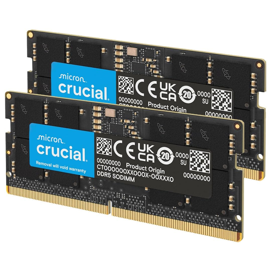 Crucial 128GB Kit (2x64GB) DDR5 5600MHz SODIMM CT2K64G56C46S5