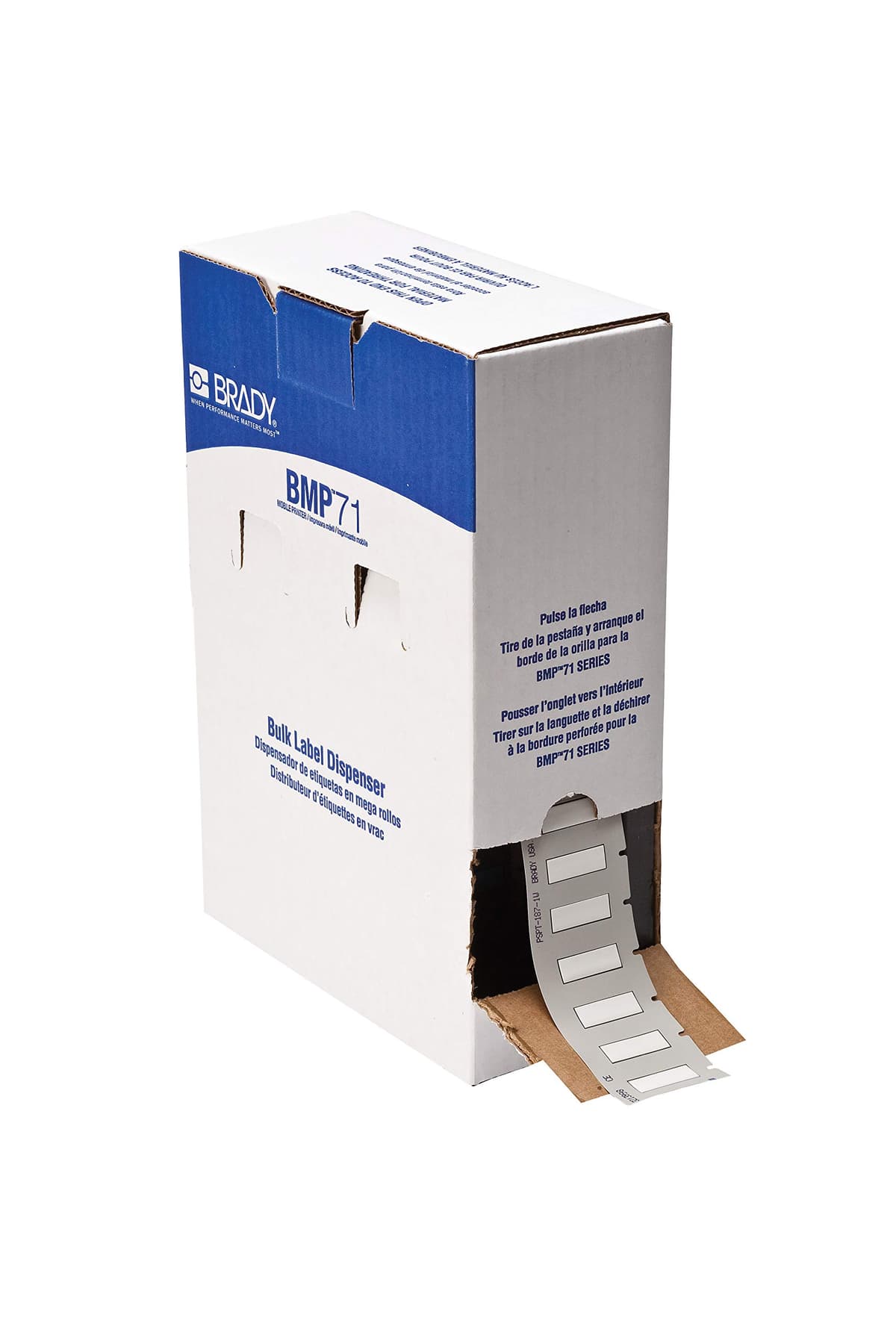 Brady BM71-187-1-342 PermaSleeve Marcadores termorretráctiles para cables, rollo 1000