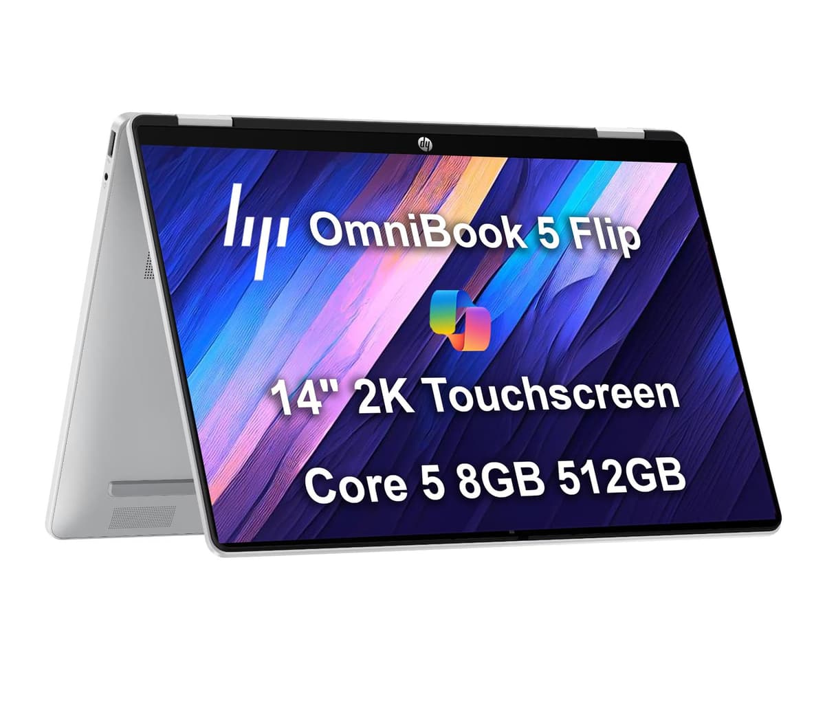 ist computers HP OmniBook 5 Flip (Next Gen Envy x360) Laptop 2 en 1 (14" Pantalla táctil IPS 2K, Intel 10 núcleos 5 120U (> i7-1255U), 8GB RAM DDR5, 512GB SSD) para Negocios y Estudiantes, Webcam IR 5MP, Teclado retroiluminado, Windows 11 Pro EliteBook 840 G10