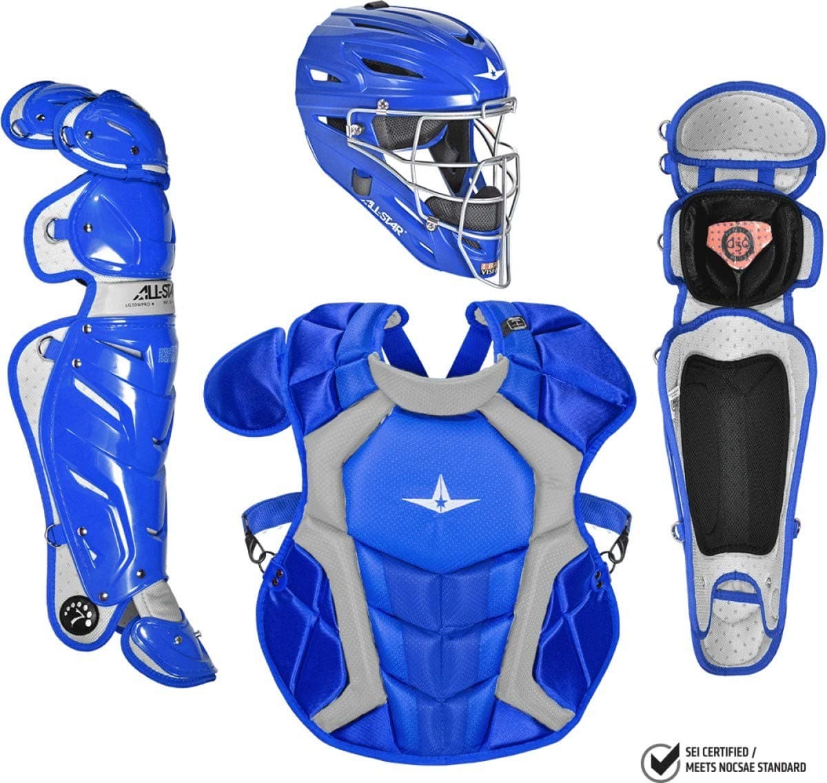 Kit de receptor profesional para béisbol All Star System7 certificado NOCSAE para adultos CKCCPRO1 RO