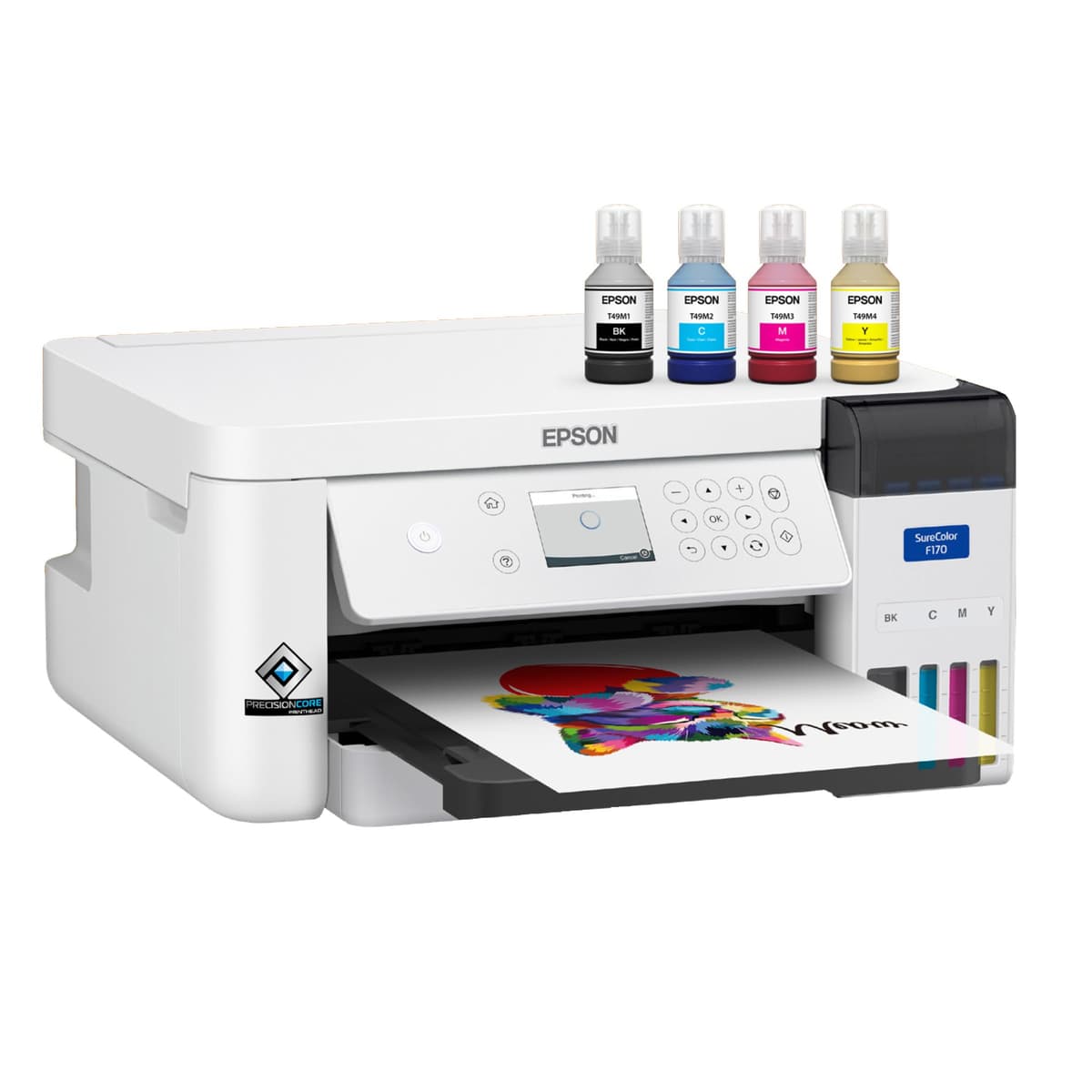 Johnson Plastics Plus Impresora Epson SureColor F170 Sublimación compacta 8.5" x 11" - Incluye tinta OEM, guía de usuario y cable de alimentación C11CJ80201