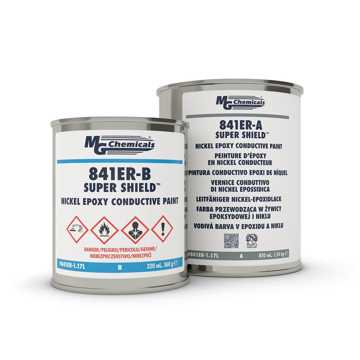 MG Chemicals Super Shield 841ER - Recubrimiento Conductivo de Níquel 2-Partes 1.17 L 841ER-1.17L
